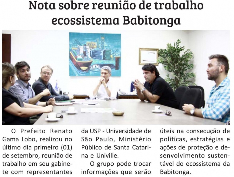 Univille USP MPSC e Prefeitura de São Francisco do Sul discutem sobre